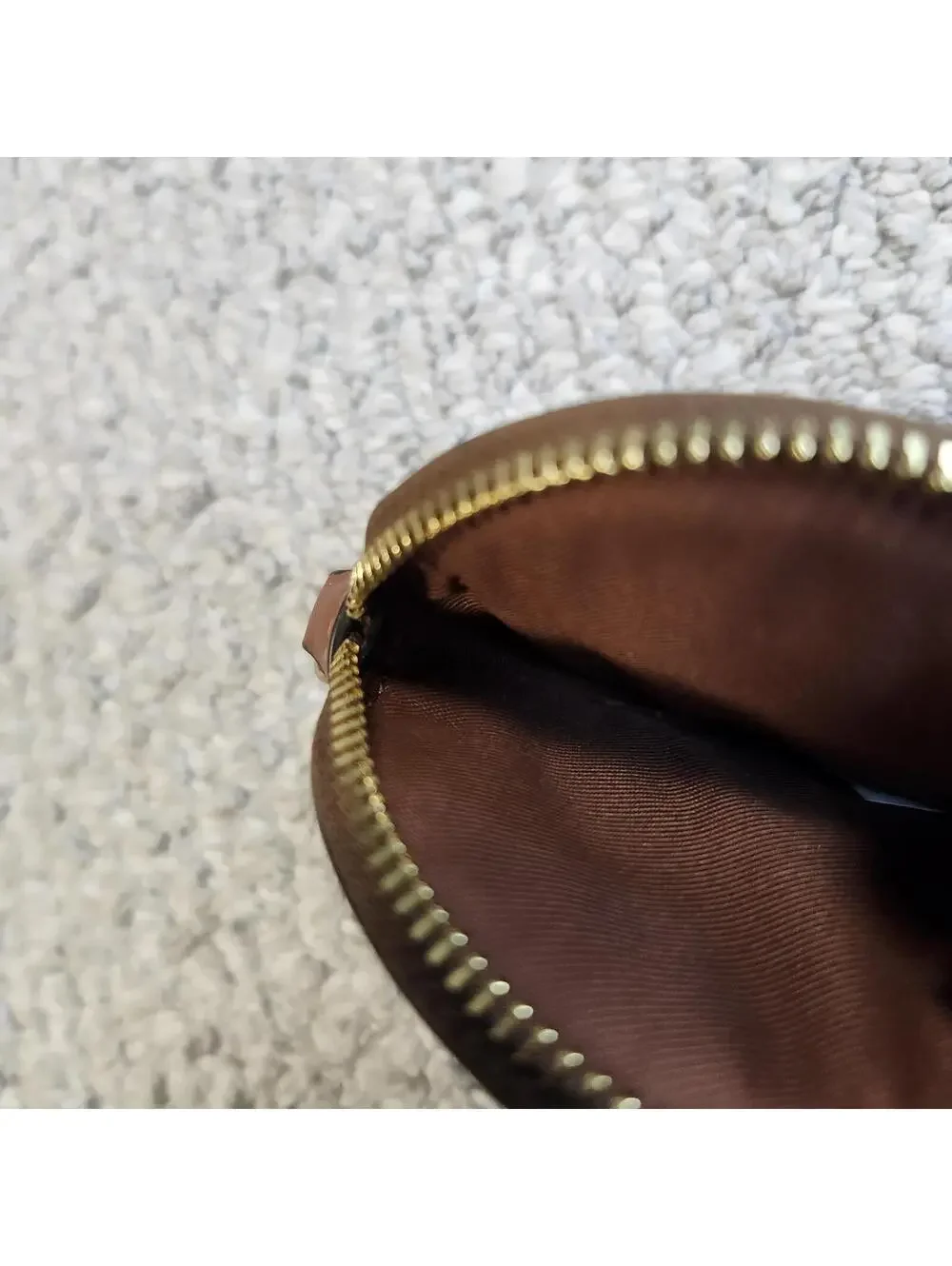 Coach Signature Canvas Round Coin Purse Keychain - Picture 5 of 7